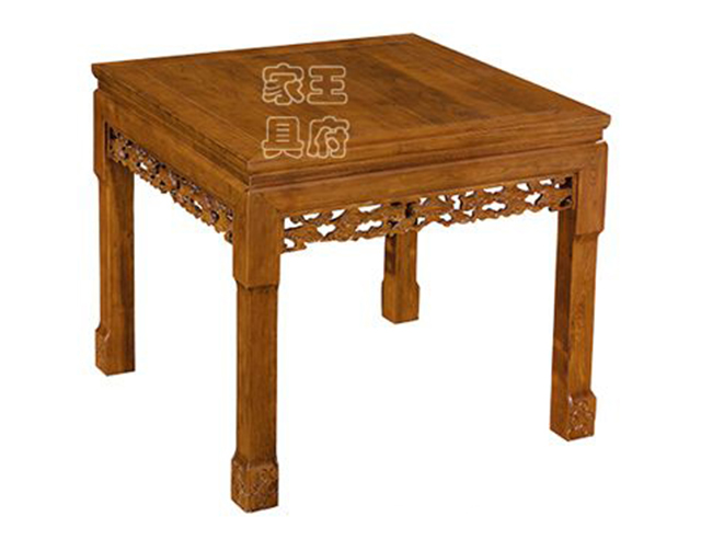 中式古典老榆木餐桌