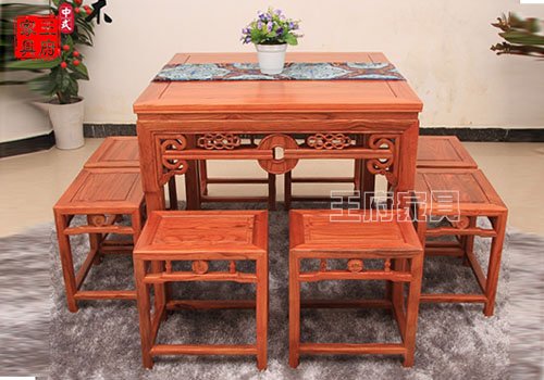 实木中式餐桌椅