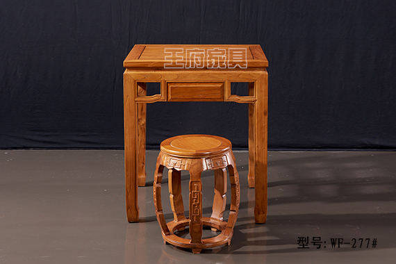 老榆木韩式茶台家具